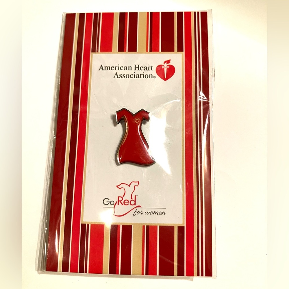 American Heart Association Red Dress Pin